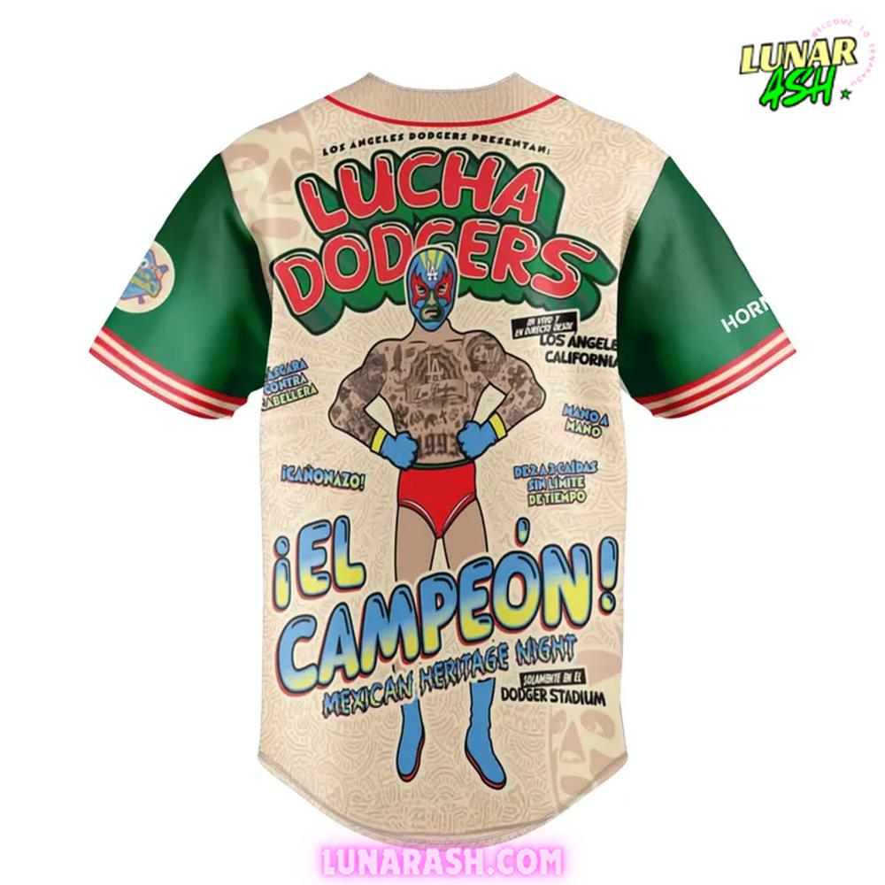 Los Angeles Dodgers Lucha Libre Heritage Special Baseball Jersey Los Angeles Dodgers Lucha Libre Heritage Special Baseball Jersey