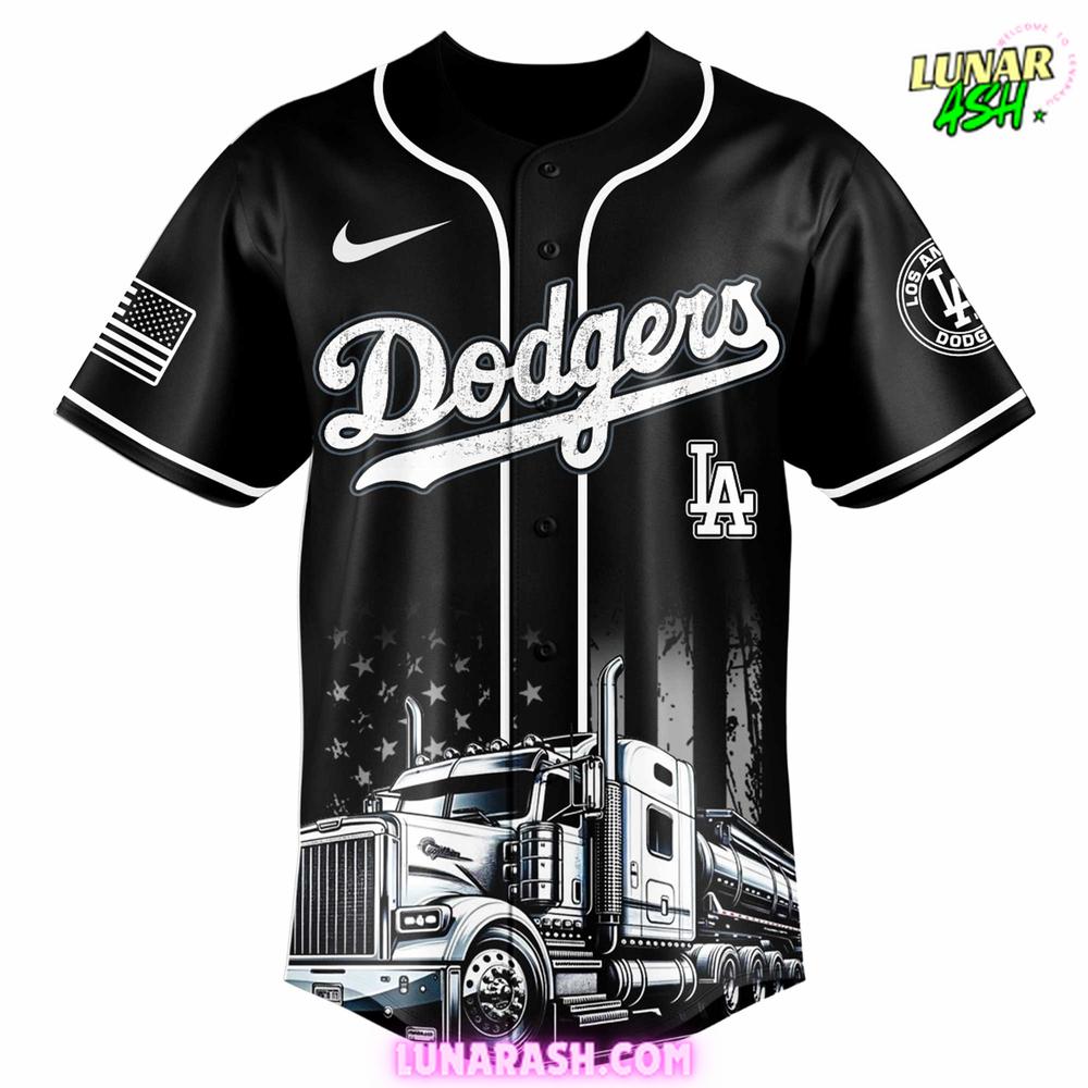 Los Angeles Dodgers Truck Driver Appreciation Week Baseball Jersey Los Angeles Dodgers Truck Driver Appreciation Week Baseball Jersey