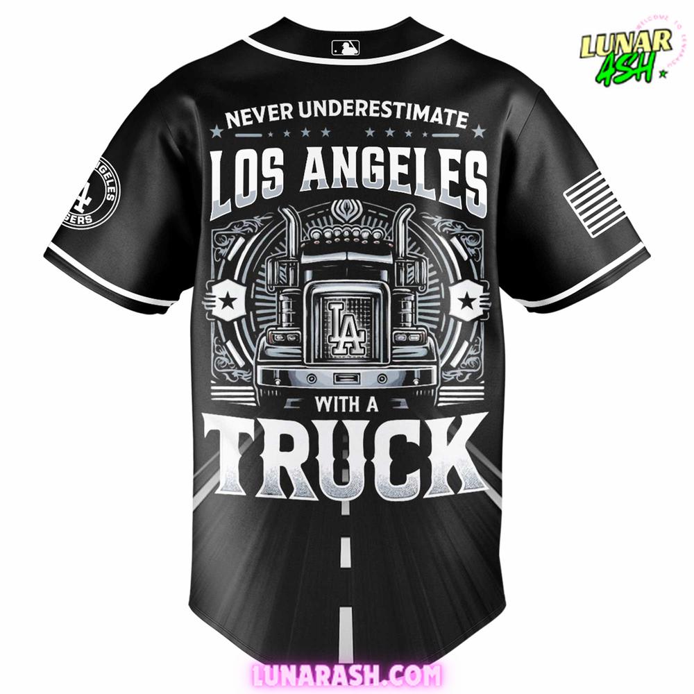 Los Angeles Dodgers Truck Driver Appreciation Week Baseball Jersey Los Angeles Dodgers Truck Driver Appreciation Week Baseball Jersey