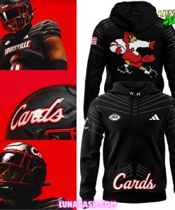 Louisville Cardinals ACC 2024 Black Hoodie 1