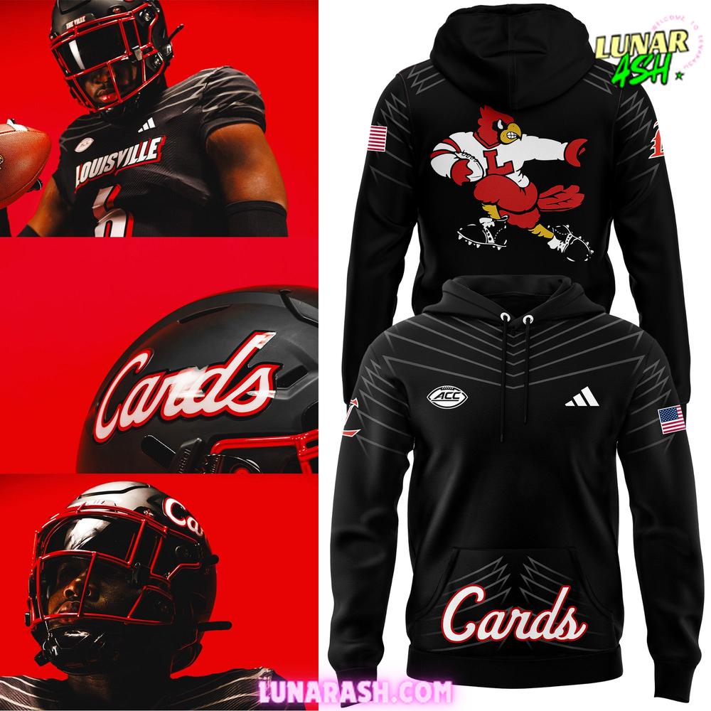 Louisville Cardinals ACC 2024 Black Hoodie Louisville Cardinals ACC 2024 Black Hoodie