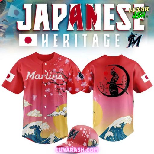 Miami Marlins Sakura Samurai Collection Special Baseball Jersey