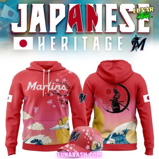 Miami Marlins Sakura Samurai Collection Special Hoodie