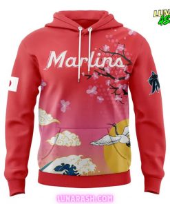Miami Marlins Sakura Samurai Collection Special Hoodie