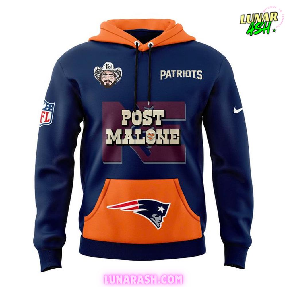 New England Patriots x Post Malone 2025 Special Hoodie New England Patriots x Post Malone 2025 Special Hoodie