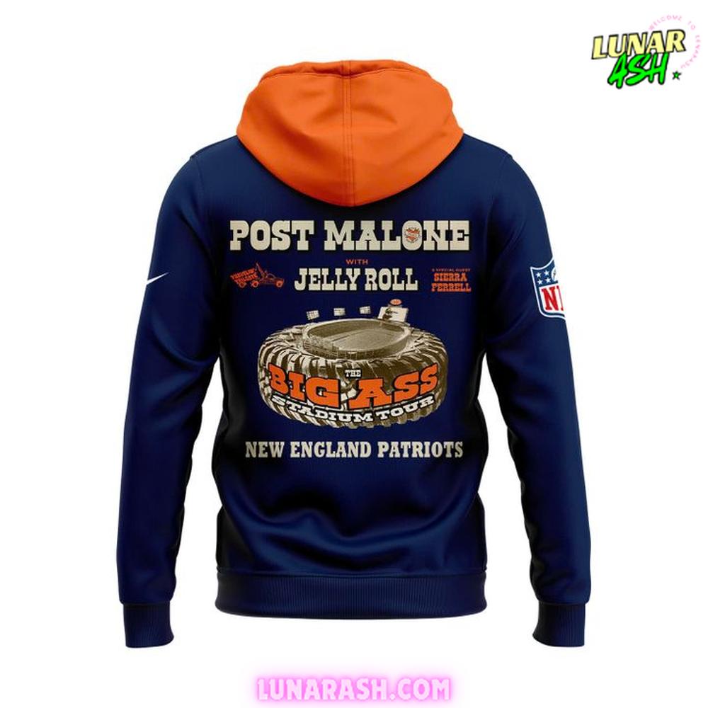 New England Patriots x Post Malone 2025 Special Hoodie New England Patriots x Post Malone 2025 Special Hoodie