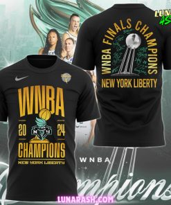 New York Liberty WNBA Champions 2024 Black T Shirt 1