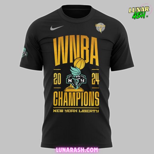 New York Liberty WNBA Champions 2024 Black T-Shirt