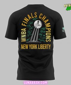 New York Liberty WNBA Champions 2024 Black T Shirt 3