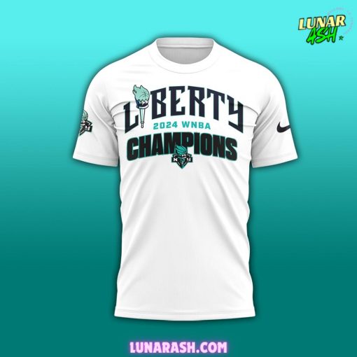 New York Liberty WNBA Champions 2024 White T-Shirt