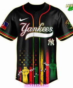 New York Yankees Juneteenth Freedom Day 2025 Commemorative Baseball Jersey 2