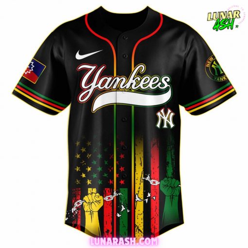 New York Yankees Juneteenth Freedom Day 2025 Commemorative Baseball Jersey