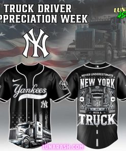 New York Yankees Truck Driver Appreciation Week Baseball Jersey