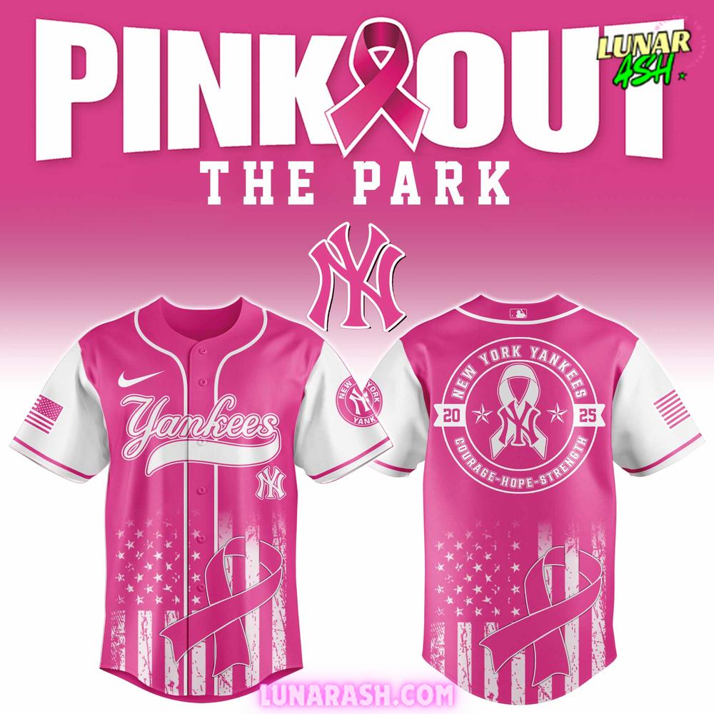 New York Yankees x Pink Out The Park 2025 Special Baseball Jersey New York Yankees x Pink Out The Park 2025 Special Baseball Jersey