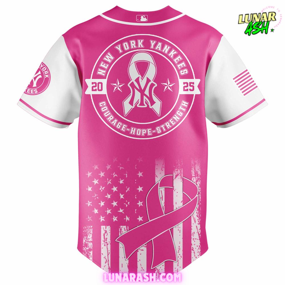 New York Yankees x Pink Out The Park 2025 Special Baseball Jersey New York Yankees x Pink Out The Park 2025 Special Baseball Jersey