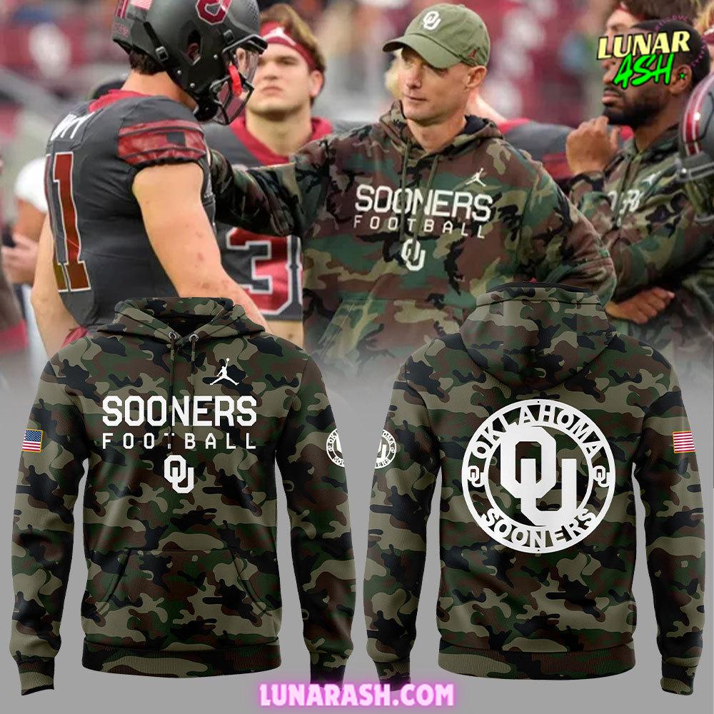 Oklahoma Sooners Military 2024 Limited Camo Hoodie Oklahoma Sooners Military 2024 Limited Camo Hoodie