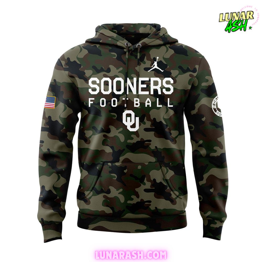 Oklahoma Sooners Military 2024 Limited Camo Hoodie Oklahoma Sooners Military 2024 Limited Camo Hoodie