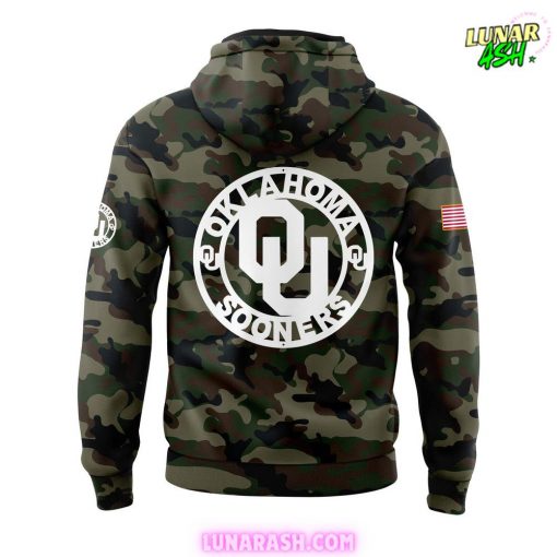 Oklahoma Sooners Military 2024 Limited Camo Hoodie
