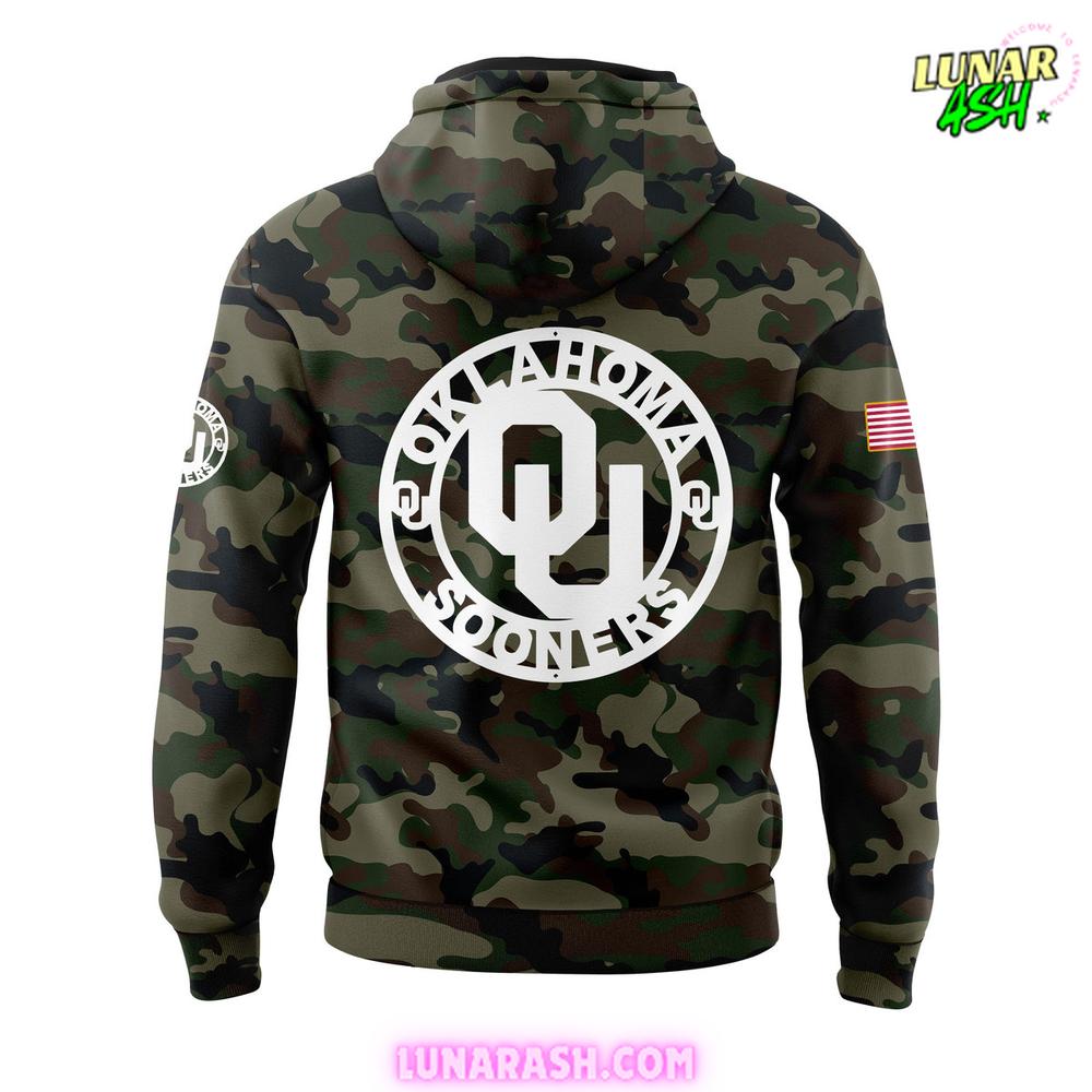 Oklahoma Sooners Military 2024 Limited Camo Hoodie Oklahoma Sooners Military 2024 Limited Camo Hoodie