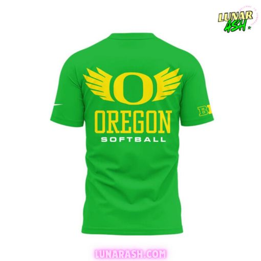 Oregon Ducks Softball 2025 Champs Green T-Shirt