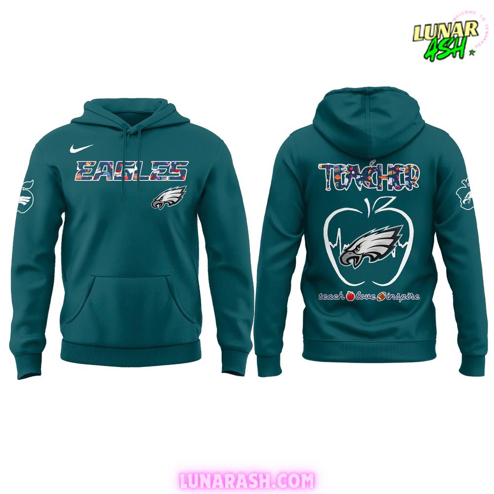 Philadelphia Eagles Teacher Appreciation 2025 Special Hoodie Philadelphia Eagles Teacher Appreciation 2025 Special Hoodie