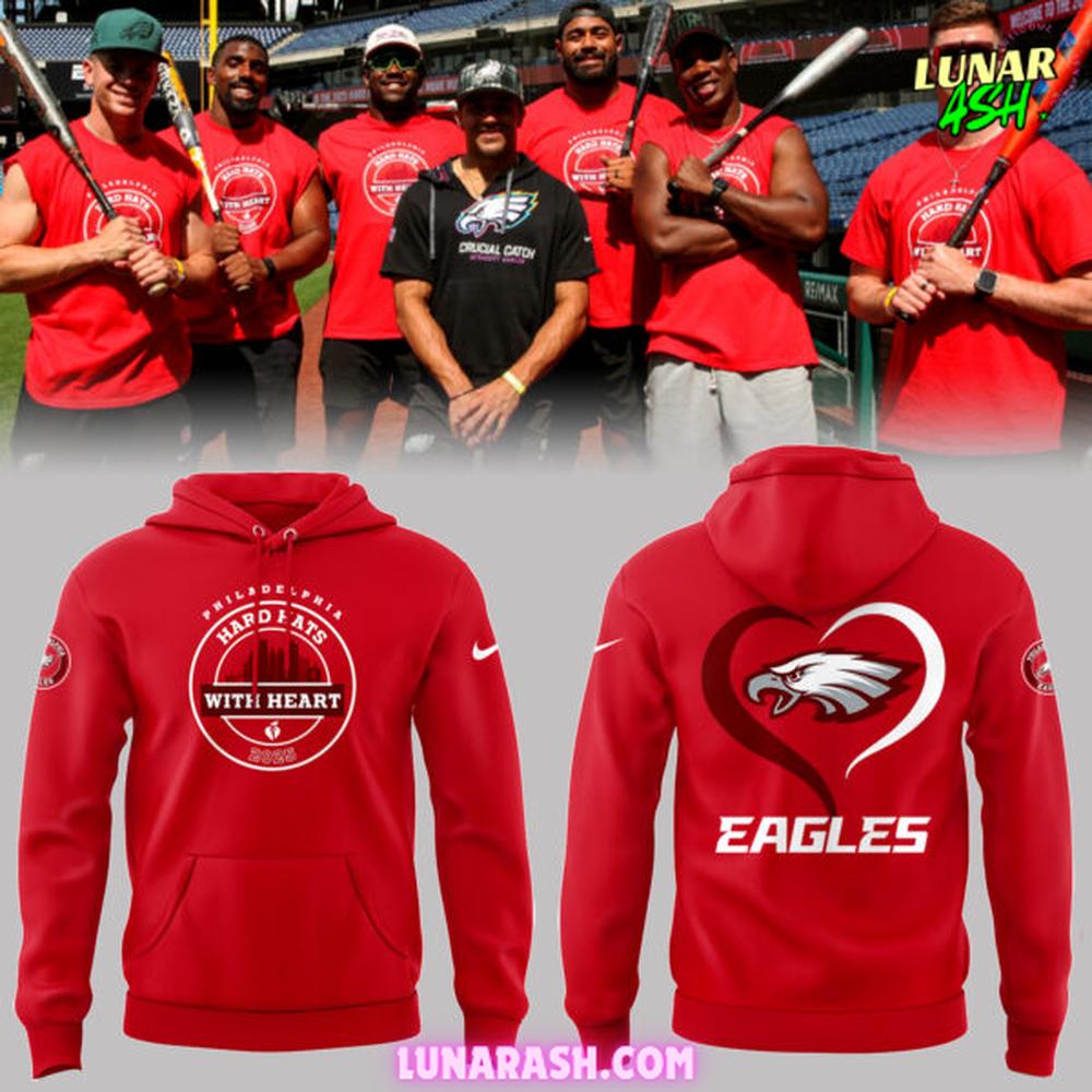 Philadelphia Eagles x Hard Hats With Heart 2025 Special Hoodie Philadelphia Eagles x Hard Hats With Heart 2025 Special Hoodie