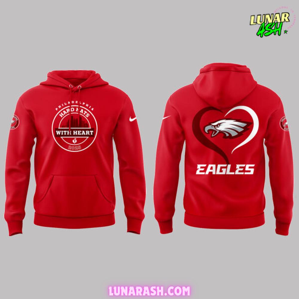 Philadelphia Eagles x Hard Hats With Heart 2025 Special Hoodie Philadelphia Eagles x Hard Hats With Heart 2025 Special Hoodie