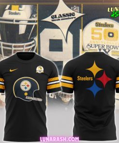 Pittsburgh Steelers 50th Anniversary Super Bowl IX T Shirt 1