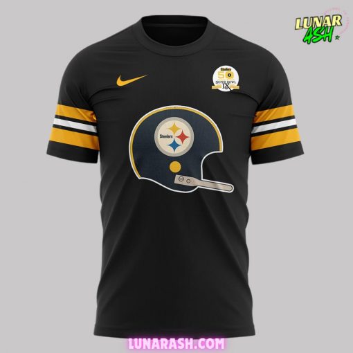 Pittsburgh Steelers 50th Anniversary Super Bowl IX T-Shirt