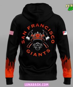 SF Giants Firefighter Appreciation Night Special Hoodie 3