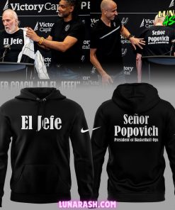 San Antonio Spurs El Jefe Coach Popovich Tribute Limited Edition Hoodie