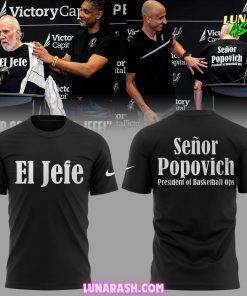 San Antonio Spurs El Jefe Coach Popovich Tribute Limited Edition T-Shirt
