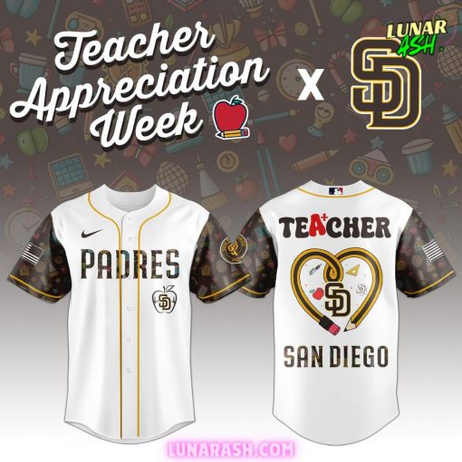 San Diego Padres Teacher Appreciation Week 2025 Special Baseball Jersey