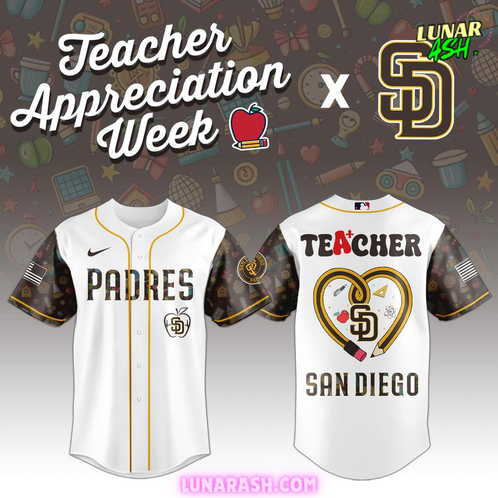 San Diego Padres Teacher Appreciation Week 2025 Special Baseball Jersey San Diego Padres Teacher Appreciation Week 2025 Special Baseball Jersey