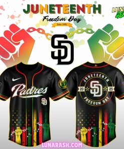 San Diego Padres x Juneteenth Day 2025 Special Baseball Jersey