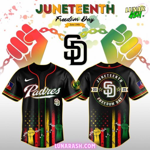 San Diego Padres x Juneteenth Day 2025 Special Baseball Jersey