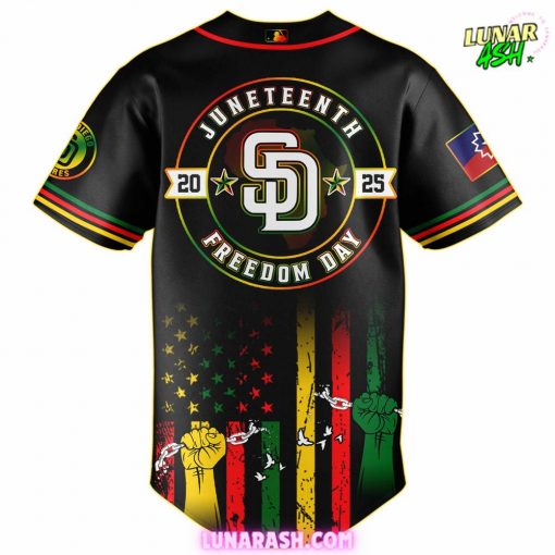 San Diego Padres x Juneteenth Day 2025 Special Baseball Jersey