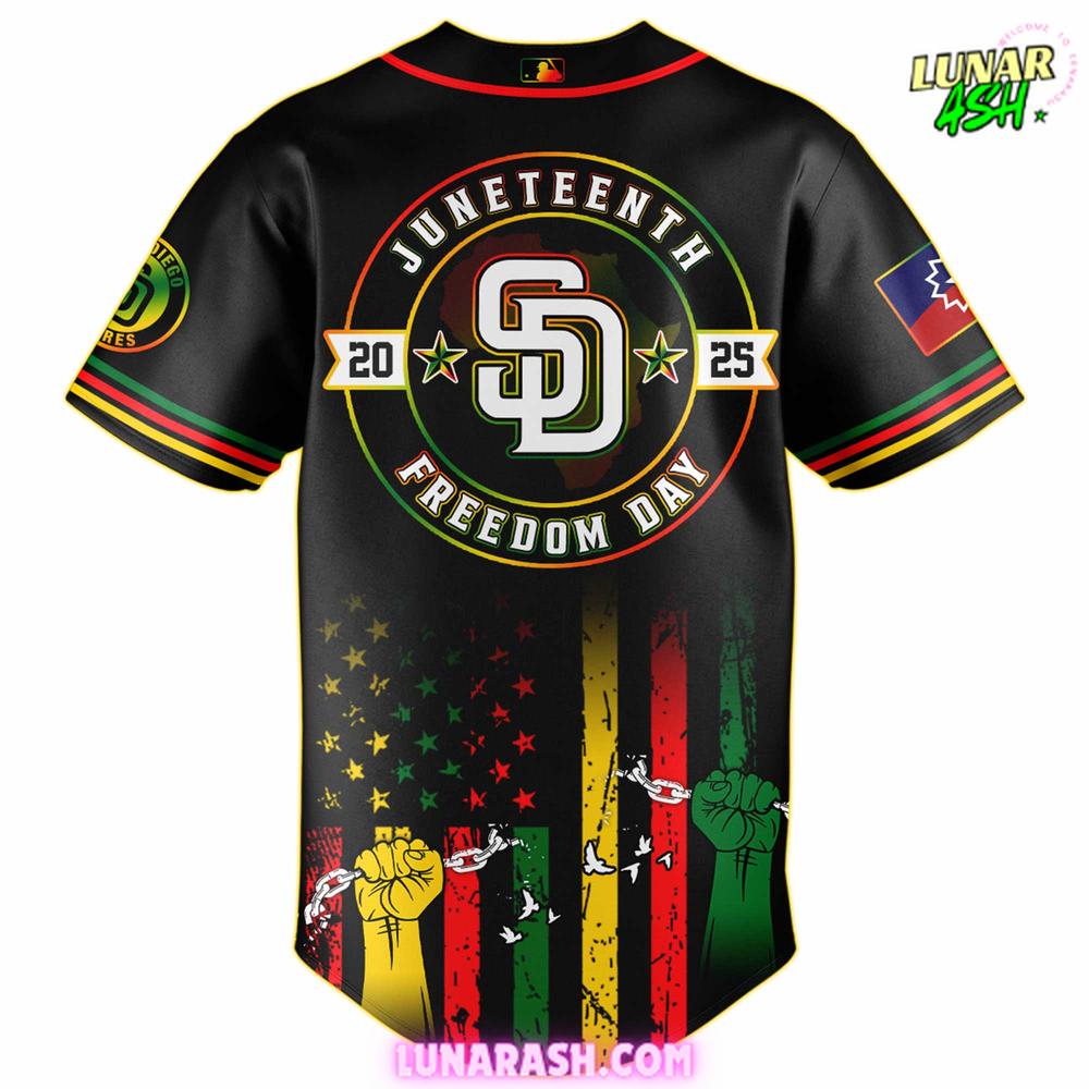 San Diego Padres x Juneteenth Day 2025 Special Baseball Jersey San Diego Padres x Juneteenth Day 2025 Special Baseball Jersey