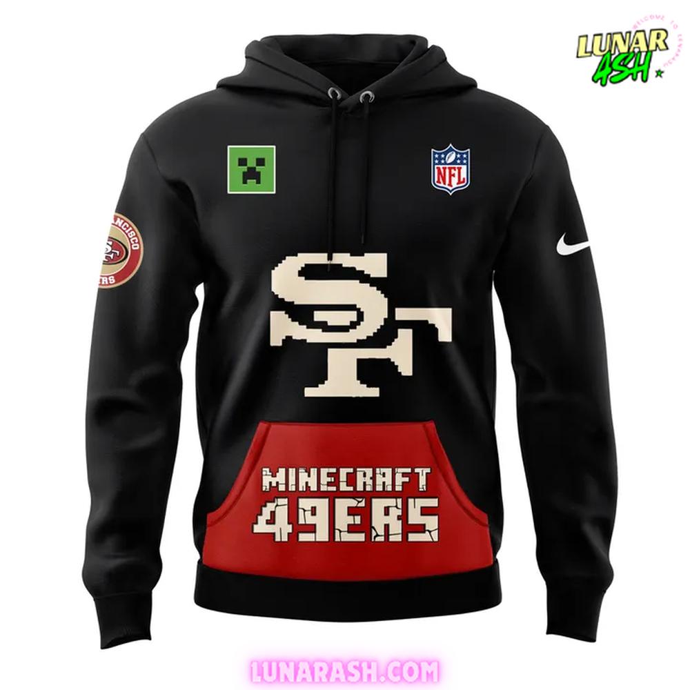San Francisco 49ers 2025 NFL Minecraft Game Limited Edition Hoodie San Francisco 49ers 2025 NFL Minecraft Game Limited Edition Hoodie