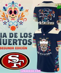 San Francisco 49ers Dia De Los Muertos 2024 Football Jersey