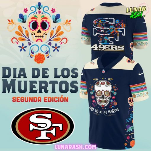 San Francisco 49ers Dia De Los Muertos 2024 Football Jersey
