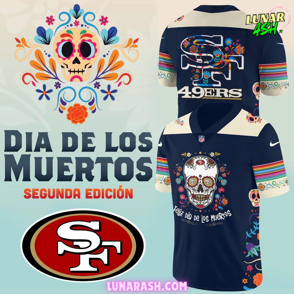 San Francisco 49ers Dia De Los Muertos 2024 Football Jersey San Francisco 49ers Dia De Los Muertos 2024 Football Jersey
