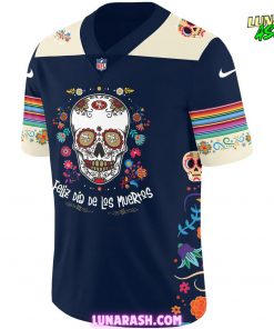 San Francisco 49ers Dia De Los Muertos 2024 Football Jersey