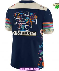 San Francisco 49ers Dia De Los Muertos 2024 Football Jersey 3
