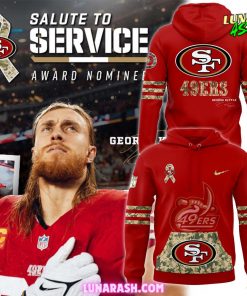 San Francisco 49ers Salute to Service George Kittle Special Hoodie
