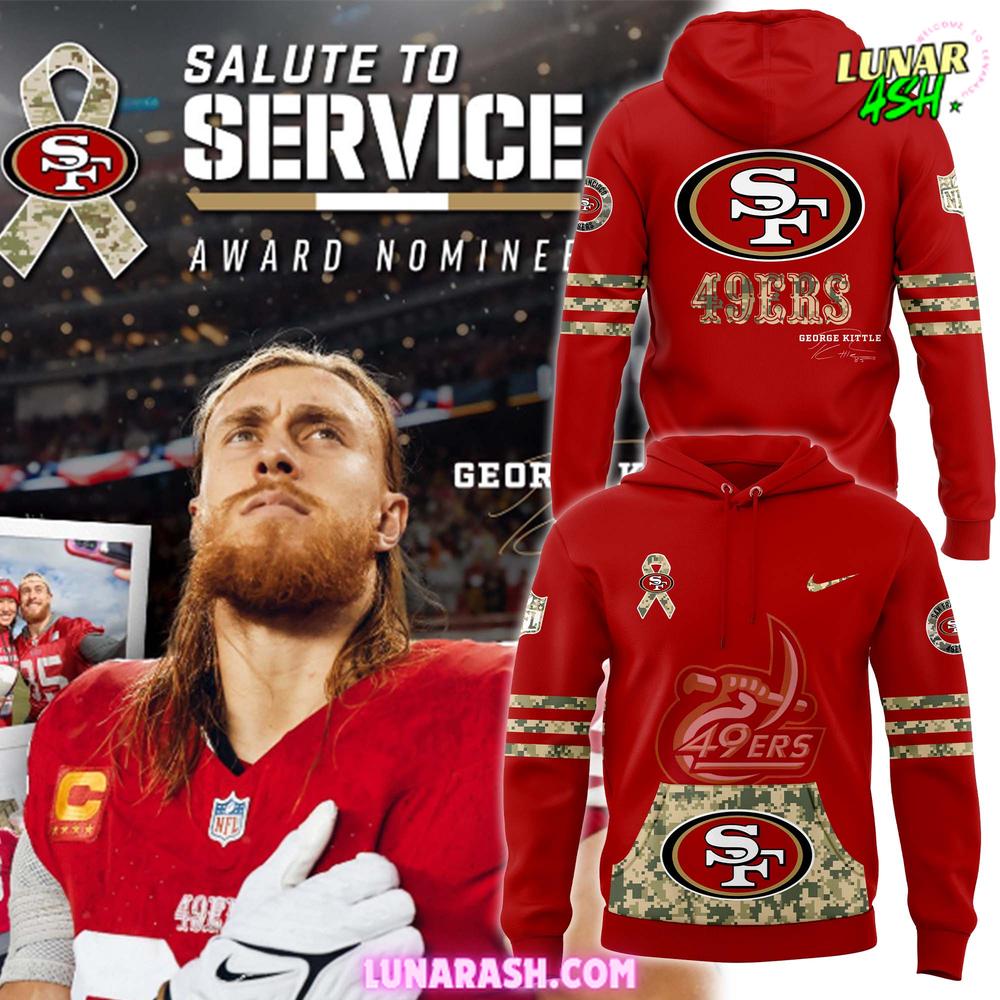 San Francisco 49ers Salute to Service George Kittle Special Hoodie San Francisco 49ers Salute to Service George Kittle Special Hoodie