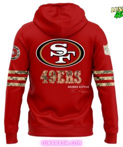 San Francisco 49ers Salute to Service George Kittle Special Hoodie 3