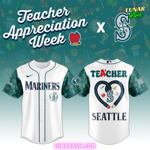 Seattle Mariners Teacher Appreciation Week 2025 Special Baseball Jersey