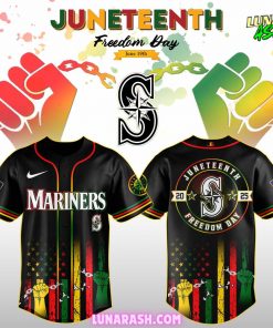 Seattle Mariners Juneteenth Freedom Day 2025 Commemorative Baseball Jersey 1