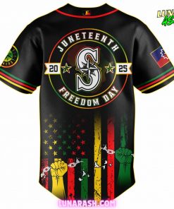 Seattle Mariners Juneteenth Freedom Day 2025 Commemorative Baseball Jersey 3